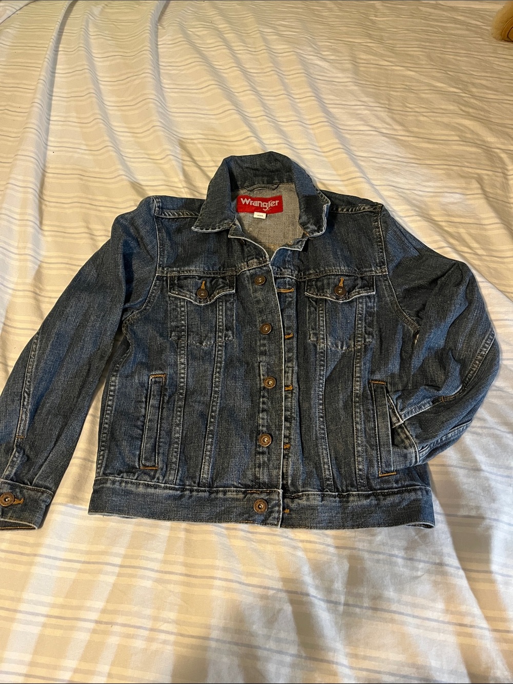 Wrangler Dark Blue Denim Trucker Jacket